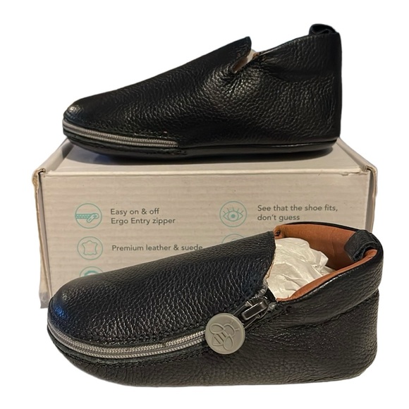 BUKUBEE BABY Onyx Leather Bootie - Soft Soles US 5 (24-30 months) - Picture 9 of 13